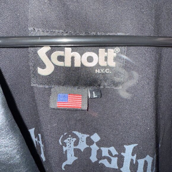 USA Schott Perfecto Black Lambskin Leather Jacket LC1140 - Picture 7 of 10